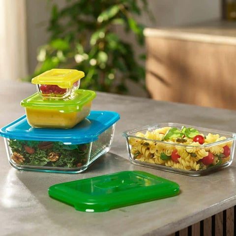 Bộ Hộp Đựng Thực Phẩm Joseph Joseph 81060 - Hộp Thủy Tinh Lưu Trữ 4 Món Chịu Nhiệt, An Toàn Cho Lò Vi Sóng và Tủ Đông