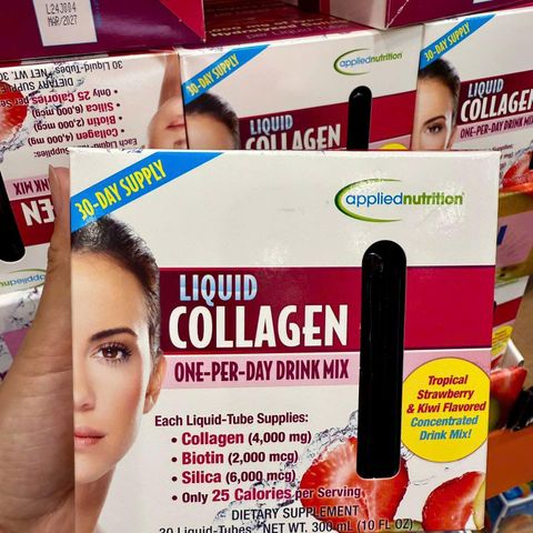Nước Uống Collagen Mỹ 30 Ống Vị Trái Cây - Đẹp Da, Tóc, Móng, Tăng Độ Đàn Hồi, Chống Lão Hóa và Tái Tạo Da
