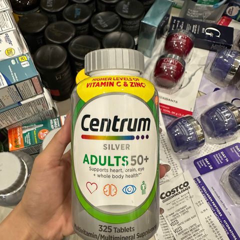 Vitamin Tổng Hợp Centrum Silver Dành Cho Người Trên 50 Tuổi - Hỗ Trợ Sức Khỏe Tim, Não, Xương Khớp - Nhập Khẩu Mỹ