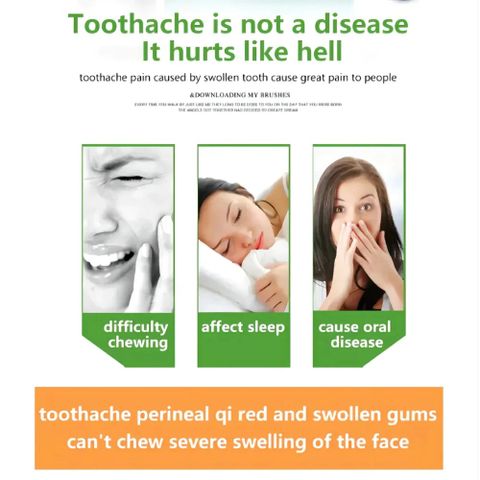 Xịt Chống Sâu Răng Toothache Spray 20ml - Ngừa Sâu Răng, Hôi Miệng, Giảm Ê Buốt, Bảo Vệ Men Răng, Dưỡng Ẩm Khoang Miệng