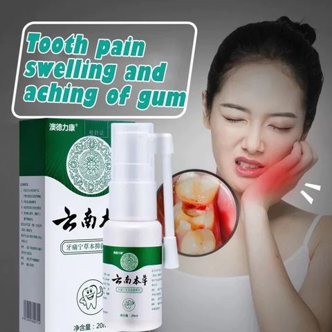 Xịt Chống Sâu Răng Toothache Spray 20ml - Ngừa Sâu Răng, Hôi Miệng, Giảm Ê Buốt, Bảo Vệ Men Răng, Dưỡng Ẩm Khoang Miệng