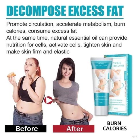 Kem Giảm Béo Nhanh 60ML - Sản Phẩm Đốt Chất Béo Vùng Bụng, Giúp Làm Săn Da và Loại Bỏ Cellulite Hiệu Quả