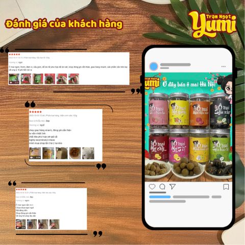 Ô Mai Hà Nội Ngọt Ngào - Các Loại Chua Cay Mặn Ngọt Yumi, Đồ Ăn Vặt Tuổi Thơ, Chất Lượng Cao, Bảo Đảm Vệ Sinh