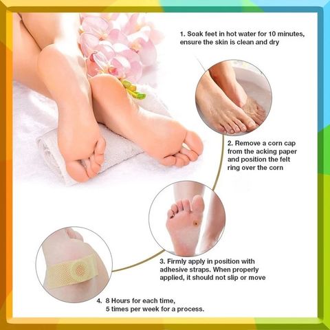 Gói 30 Miếng Dán Loại Bỏ Mụn Cóc - Gel Chăm Sóc Chân Ngón, Độ Mạnh Tối Đa, Giải Pháp Hiệu Quả Không Đau Đớn