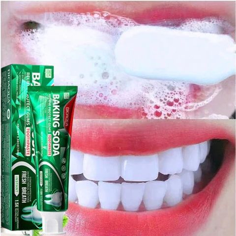 Kem Đánh Răng Làm Trắng Răng Bạc Hà 100g - Loại Bỏ Cao Răng, Tẩy Ố Vàng, Không Chứa Florua, Hơi Thở Thơm Mát