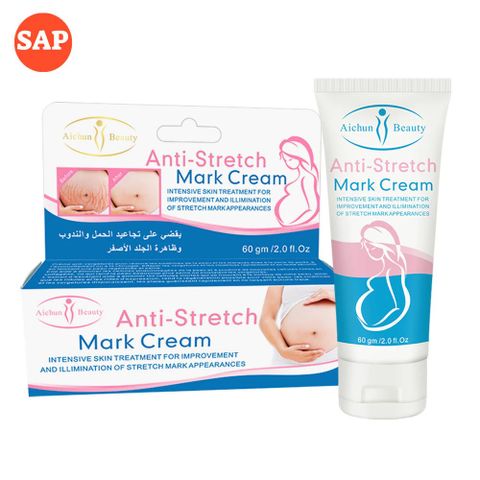 Kem AICHUN Ngăn Ngừa Rạn Da 60g - Dưỡng Ẩm, Phục Hồi Vết Rạn, Cải Thiện Đàn Hồi Da Cho Phụ Nữ Mang Thai và Sau Sinh