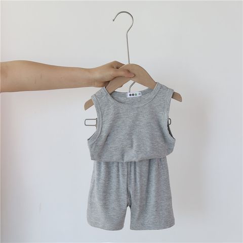 [HAPPY BABY] Bộ ba lỗ thun tăm thoáng mát mềm mịn HappyBaby hàng Quảng Châu cho bé trai bé gái