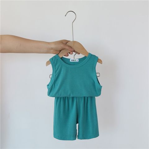 [HAPPY BABY] Bộ ba lỗ thun tăm thoáng mát mềm mịn HappyBaby hàng Quảng Châu cho bé trai bé gái