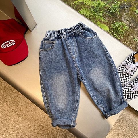 AMBB-Quần Jeans Baggy Chất Mềm Mại Hàng Quang Châu Cao Cấp Ambb Kids Cho Bé Trai bé Gái