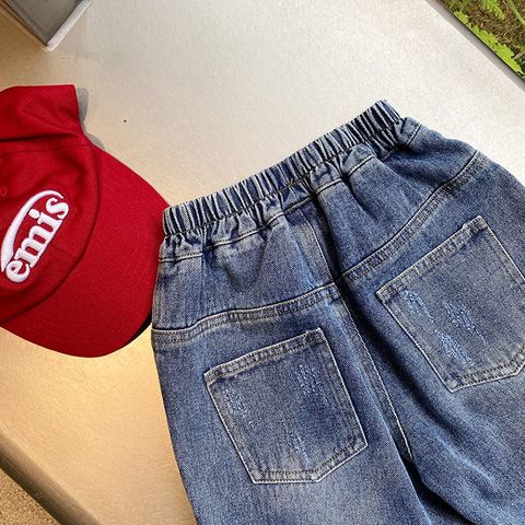 AMBB-Quần Jeans Baggy Chất Mềm Mại Hàng Quang Châu Cao Cấp Ambb Kids Cho Bé Trai bé Gái