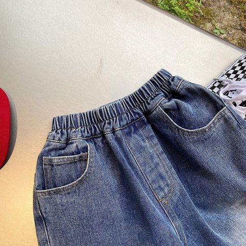 AMBB-Quần Jeans Baggy Chất Mềm Mại Hàng Quang Châu Cao Cấp Ambb Kids Cho Bé Trai bé Gái