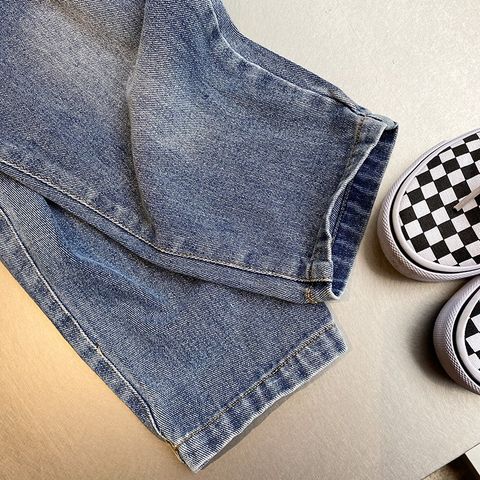 AMBB-Quần Jeans Baggy Chất Mềm Mại Hàng Quang Châu Cao Cấp Ambb Kids Cho Bé Trai bé Gái