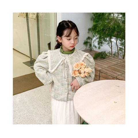 Áo Khoác Dệt Kim Tay Bồng Dáng Ngắn Phong Cách Hàn Quốc Cho Bé Gái - Thời Trang Trẻ Em Yêu Thích, Hàng Sale Chất Lượng Cao