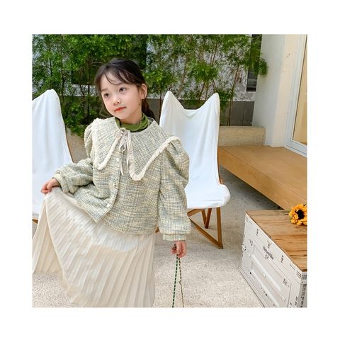 Áo Khoác Dệt Kim Tay Bồng Dáng Ngắn Phong Cách Hàn Quốc Cho Bé Gái - Thời Trang Trẻ Em Yêu Thích, Hàng Sale Chất Lượng Cao
