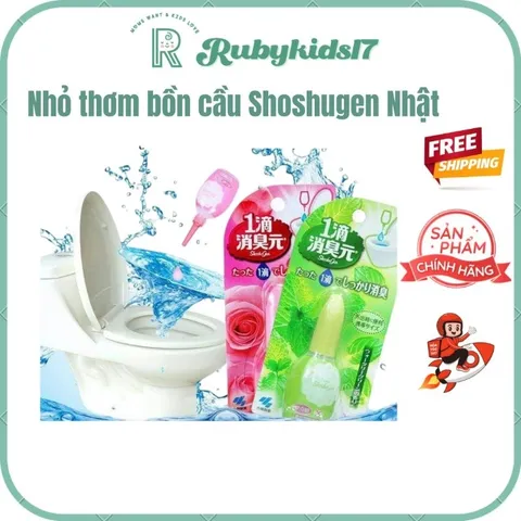 Nước Nhỏ Thơm Bồn Cầu 1teki Shoshugen Nhật - Khử Mùi, Làm Sạch, Hương Bạc Hà Tự Nhiên Cho Nhà Vệ Sinh Sạch Sẽ, Thơm Tho