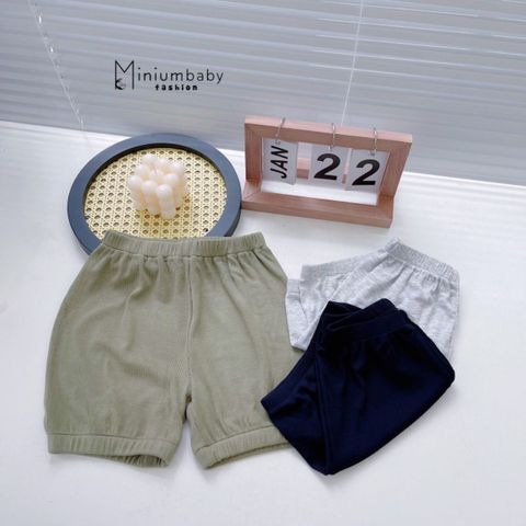 [MINIUMBABY] Bộ Đồ Thun Tăm Sát Nách Siêu Mềm Mịn Co Dãn Cho Bé Ngày Hè Năng Động