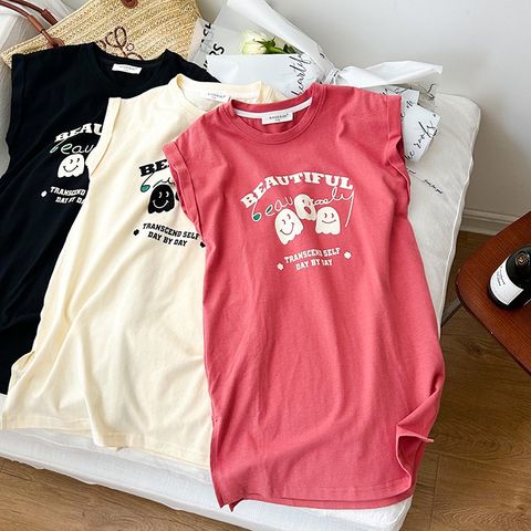 Váy Suông Cotton Tay Cánh Dơi Ambbkids - Thời Trang Nữ Đáng Yêu Cho Bé Gái Hè 2023, Thiết Kế Vạt Xẻ Điệu Đà