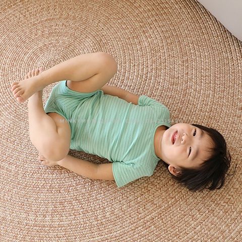 Bộ Cộc Tay Cotton Kẻ Minky Mom Mềm Mát Cho Bé - Thời Trang Đáng Yêu Chất Liệu Cao Cấp, Size 73-100