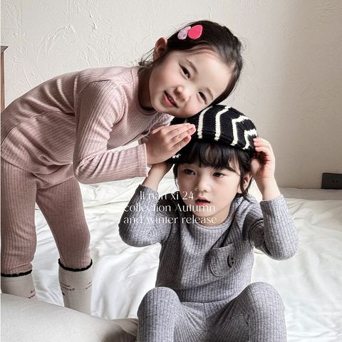 Bộ Quần Áo Dài Tay Len Tăm Smile Cao Cấp Hàn Quốc cho Bé - Thời Trang Mùa Thu Đông 2024, Size 90-130