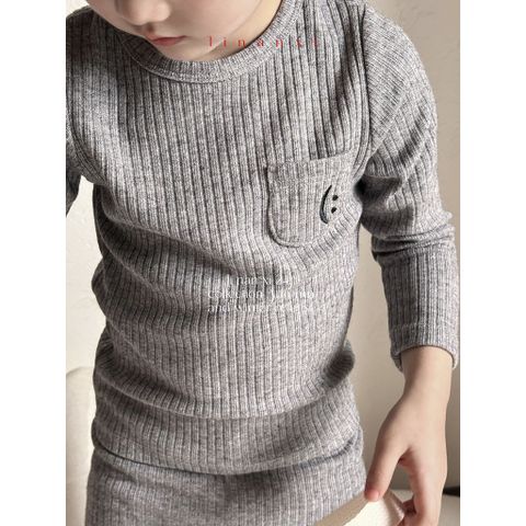 Bộ Quần Áo Dài Tay Len Tăm Smile Cao Cấp Hàn Quốc cho Bé - Thời Trang Mùa Thu Đông 2024, Size 90-130
