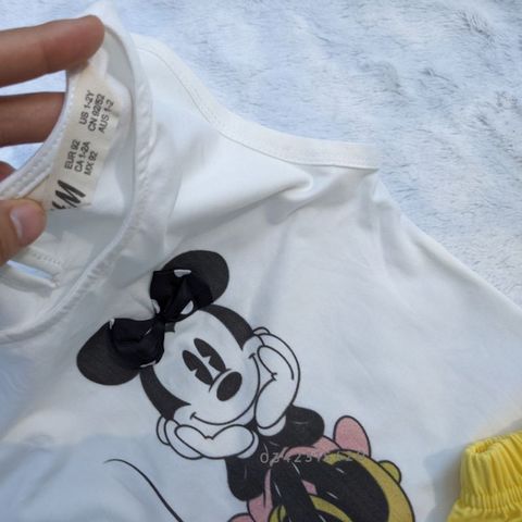 [VNXK] Set Bộ Cotton Cho Bé - Set bộ Minnie sát nách Hm Cho Bé Gái
