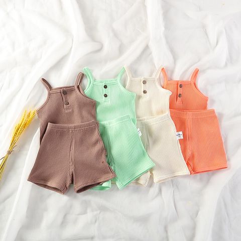 [Thanh lý] Bộ Ba Lỗ Thun Gân Cúc Ngực Cho Bé Gái