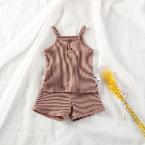 [Thanh lý] Bộ Ba Lỗ Thun Gân Cúc Ngực Cho Bé Gái