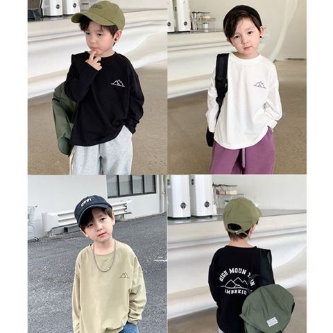 Áo Dài Tay Thu Đông Cho Bé Trai - Hoạ Tiết Mountain Thời Trang Hàn Quốc, Cotton Thoáng Mát, Size 90-140