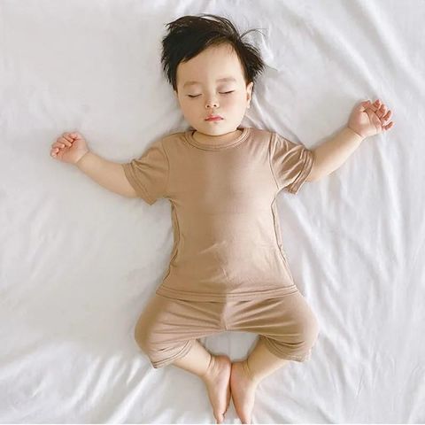 [Xả] Bộ Quần Áo Tay Cộc Quần Lửng Thun Lạnh Cạp Cao Che Bụng Nằm Điều Hoà Hàng QUẢNG CHÂU Mùa Hè Mới