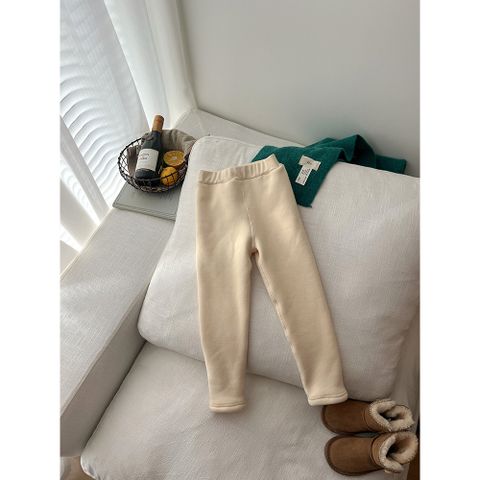 Quần Legging Nỉ Lót Nhung Dày 350g Cho Bé Gái - Thời Trang Mùa Đông 2025 Phong Cách Hàn Quốc, Co Dãn Ấm Áp