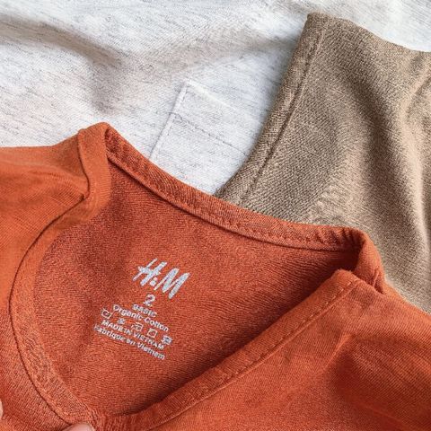 Đồ bộ sát nách trơn HM bé trai vải cotton dư xịn