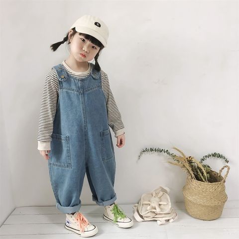 Quần Yếm Jeans, Yếm Bò Dài Cho Bé Trai, Bé Gái Hàng Quảng Châu Cao Cấp Phong Cách Hàn Quốc Năng Động