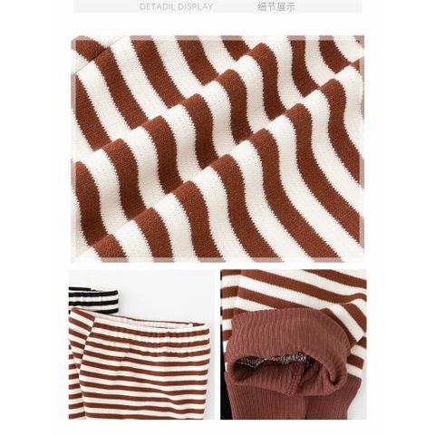 Quần Legging Len Sọc Thu Đông Dày Dặn Cho Bé Phong Cách Hàn Quốc 2023