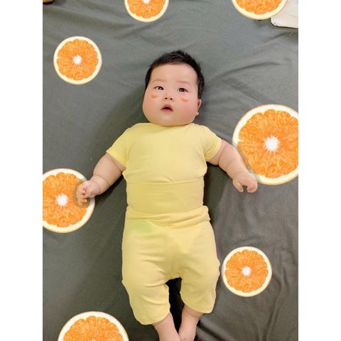 Bộ Cộc Tay Quần Lửng Cạp Cao Vải Quảng Châu Cao Cấp Oh Baby
