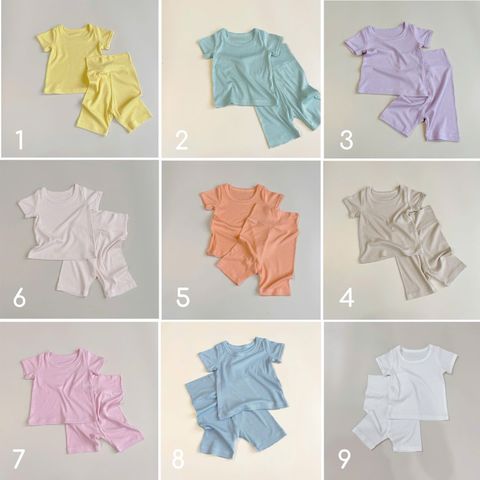 Bộ Cộc Tay Quần Lửng Cạp Cao Vải Quảng Châu Cao Cấp Oh Baby