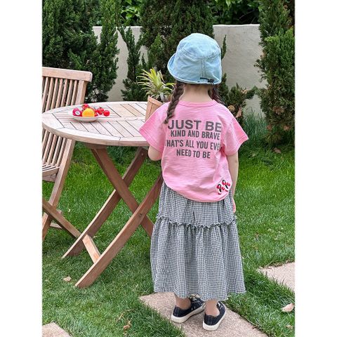 [Ambbkids] Chân Váy Dài Tiểu Thư Kẻ Caro Ambbkids Phong Cách Hàn Quốc Cho Bé Gái Mùa Hè 2025
