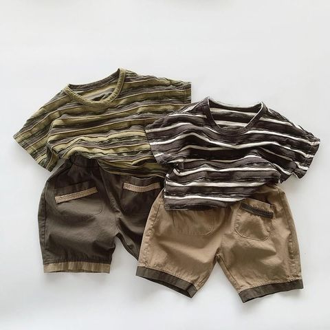 Quần Short Kaki Hàn Quốc Cho Bé Trai - Phong Cách Năng Động, Chất Cotton Mềm Mịn, Thoáng Mát, Đi Chơi Mùa Hè