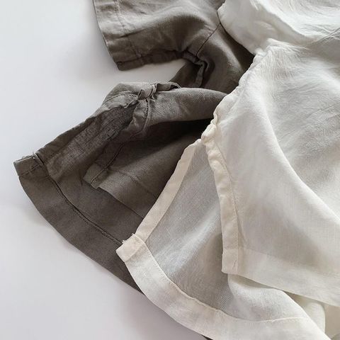 Áo Sơ Mi Cotton Mỏng Mát Mùa Hè 2023 Cho Bé Trai & Bé Gái - Phong Cách Hàn Quốc Cá Tính Thời Trang Trẻ Em