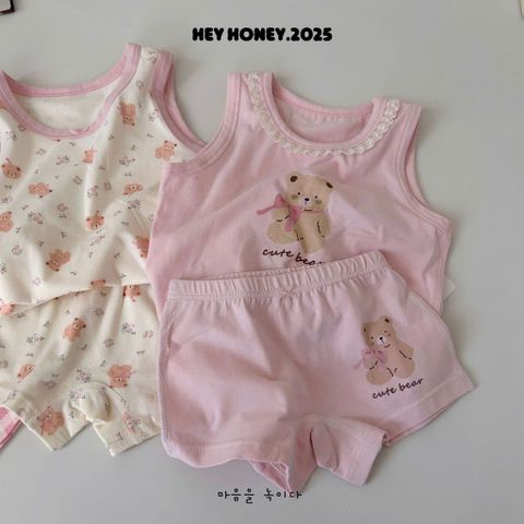 Bộ Đồ Lót Dễ Thương Cho Bé Gái - Cotton Mềm Mại, An Toàn - Thiết Kế Xinh Xắn Dành Cho Mùa Hè - Quần và Áo Ba Lỗ Tiện Lợi