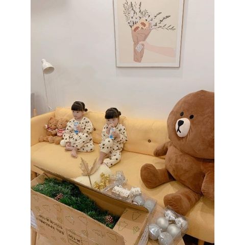 [PEEKABOO] Bộ Dài Tay Chấm Bi Thu Đông Cho Bé Mới Nhất 2021