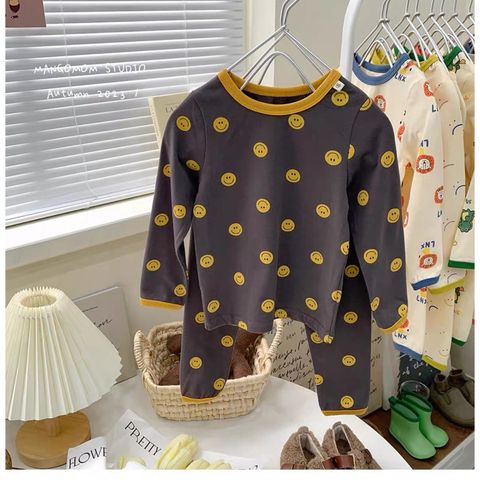 Bộ Quần Áo Thu Đông Cho Bé Hoạ Tiết Động Vật Xinh Xắn - Chất Cotton Mềm Mại, Size 1-6 Tuổi