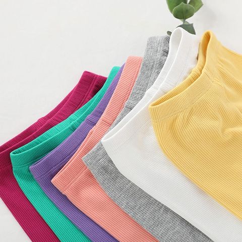 Quần Legging Thun Tăm Dáng Lỡ Cho Bé Gái - Đồ Thể Thao Mùa Hè 2023 Co Dãn Mềm Mại Thoáng Mát, Chất Liệu Cotton An Toàn