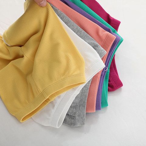 Quần Legging Thun Tăm Dáng Lỡ Cho Bé Gái - Đồ Thể Thao Mùa Hè 2023 Co Dãn Mềm Mại Thoáng Mát, Chất Liệu Cotton An Toàn