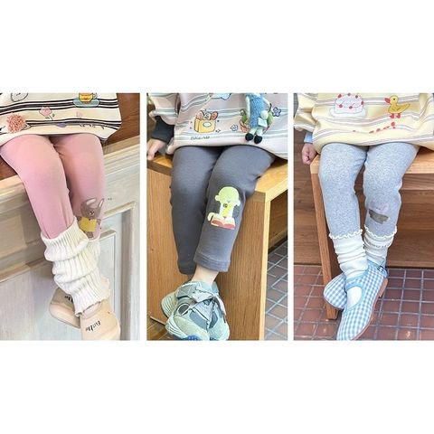 Quần Legging Giữ Nhiệt In Hình Mèo, Cún, Thỏ Cho Bé Gái - Co Dãn Mềm Mại, Dễ Thương, Thời Trang Mùa Thu Đông 2024
