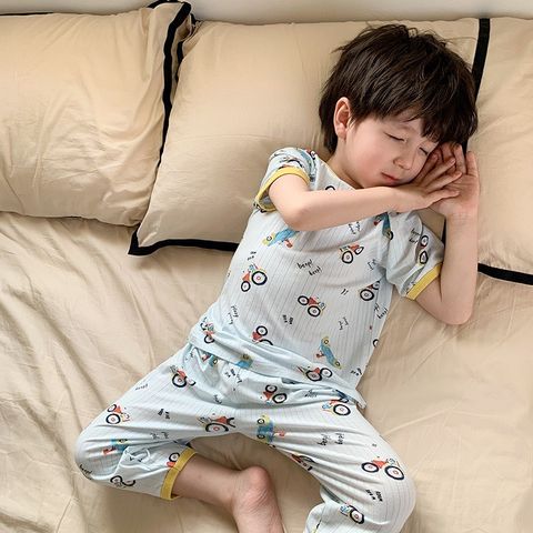 Bộ Đồ Ngủ Thông Hơi Dáng Lửng Hoạ Tiết Dễ Thương Cho Bé Trai Gái - Mẫu Mới Nhất Hè 2023 Từ ambbkids