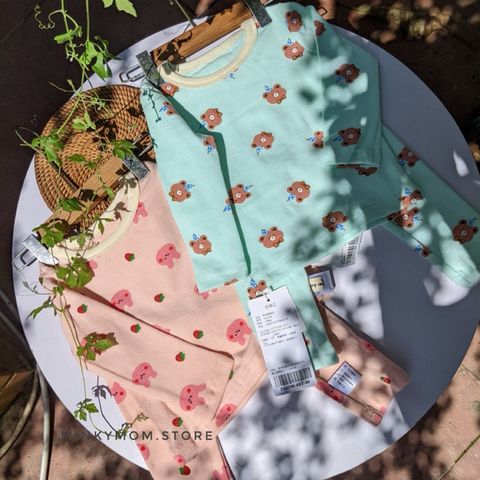 Bộ Đồ Dài Tay Hoạ Tiết Đáng Yêu Cho Bé Trai/Gái - Vải Cotton Co Dãn Thoáng Khí, An Toàn, Thoải Mái
