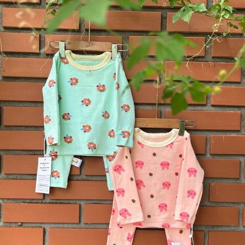 Bộ Đồ Dài Tay Hoạ Tiết Đáng Yêu Cho Bé Trai/Gái - Vải Cotton Co Dãn Thoáng Khí, An Toàn, Thoải Mái