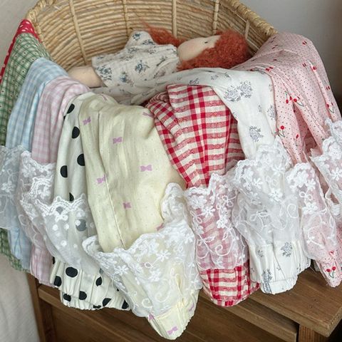 Quần Dài Chống Muỗi Phối Ren Giả Váy Dễ Thương Cho Bé Gái - Dáng Suông Cotton Mùa Hè, Thoáng Mát và Êm Ái