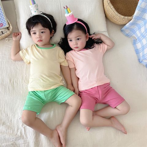 Áo Cộc Tăm 2 Màu Cho Bé - Thời Trang Năng Động Mùa Hè Siêu Xinh, Chất Liệu Co Dãn Thoáng Mát, Dành Cho Bé Trai Và Bé Gái