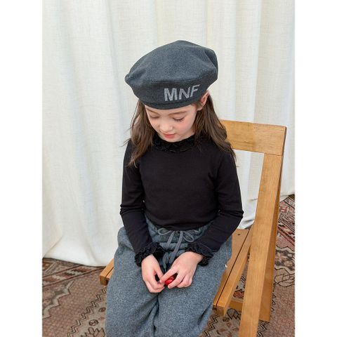 Áo Thun Dài Tay Bé Gái Cổ Bèo AmbbKids - Thời Trang Hàn Quốc Dễ Thương, Chất Liệu Cotton Mềm Mại, Size 90-150